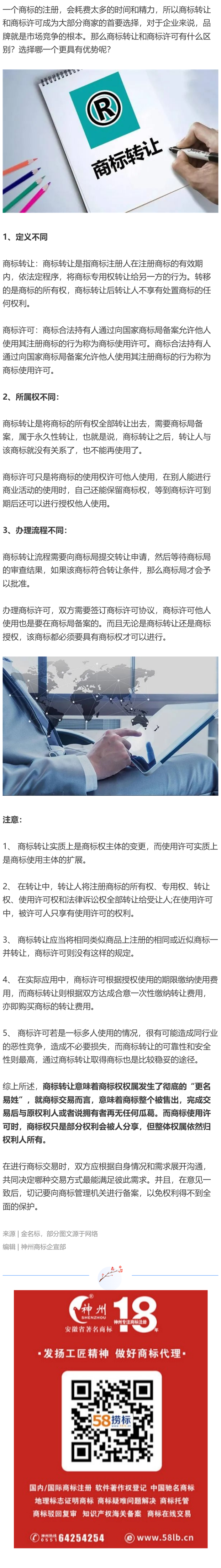 商標(biāo)轉(zhuǎn)讓和商標(biāo)許可有什么區(qū)別？哪個(gè)更具有優(yōu)勢？