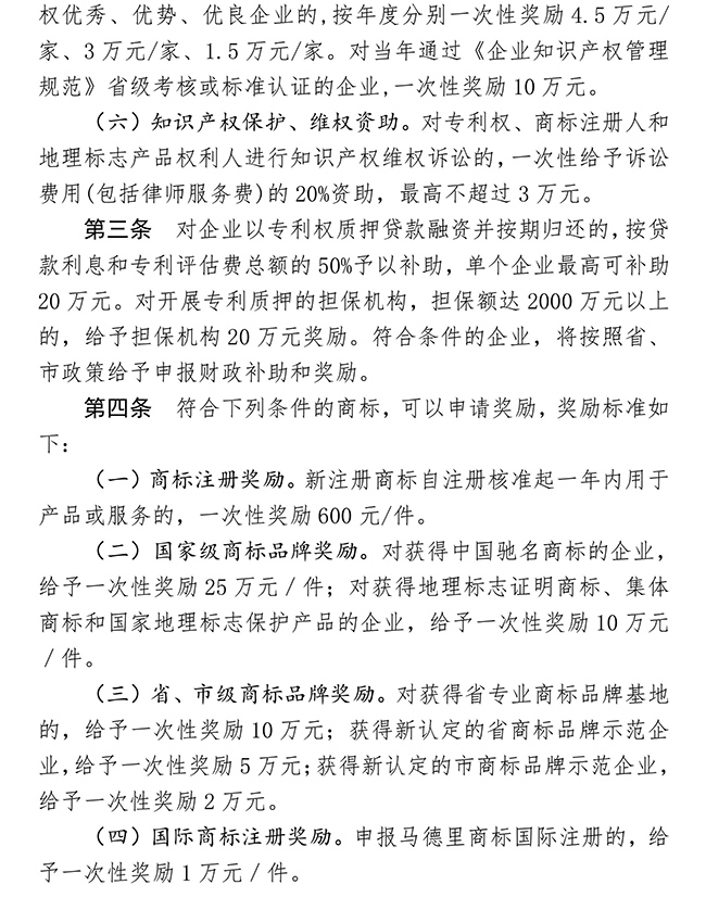 安徽省馬鞍山市含山縣知識產(chǎn)權(quán)資助獎(jiǎng)勵(lì)辦法
