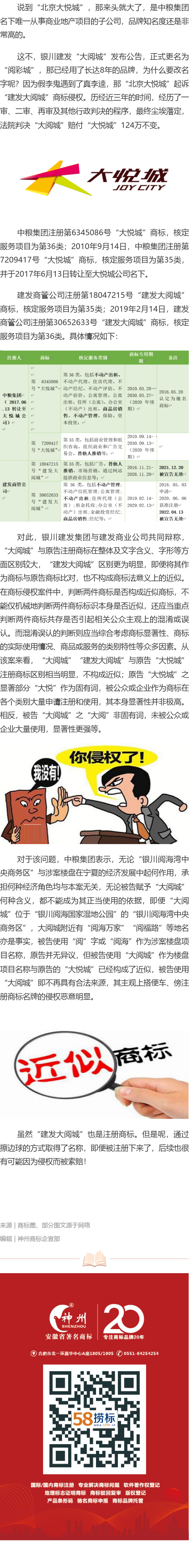 “大悅城”訴“大閱城”，一字之差價(jià)百萬(wàn)！